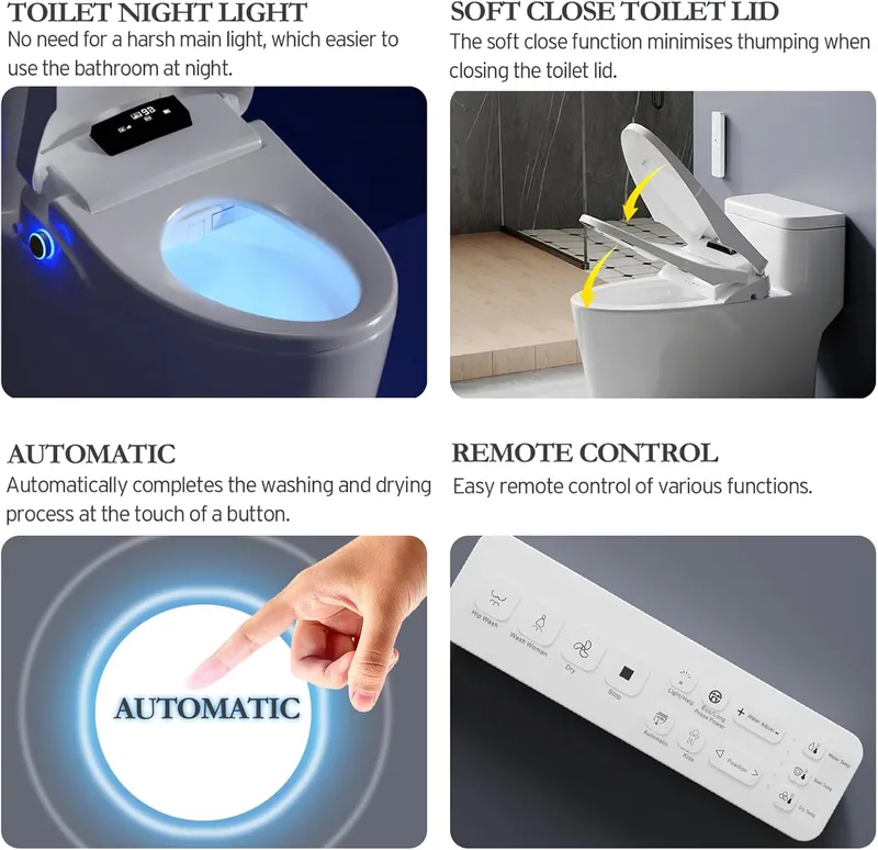 XCQQ Bidet Toilet Seat with Rmote Control